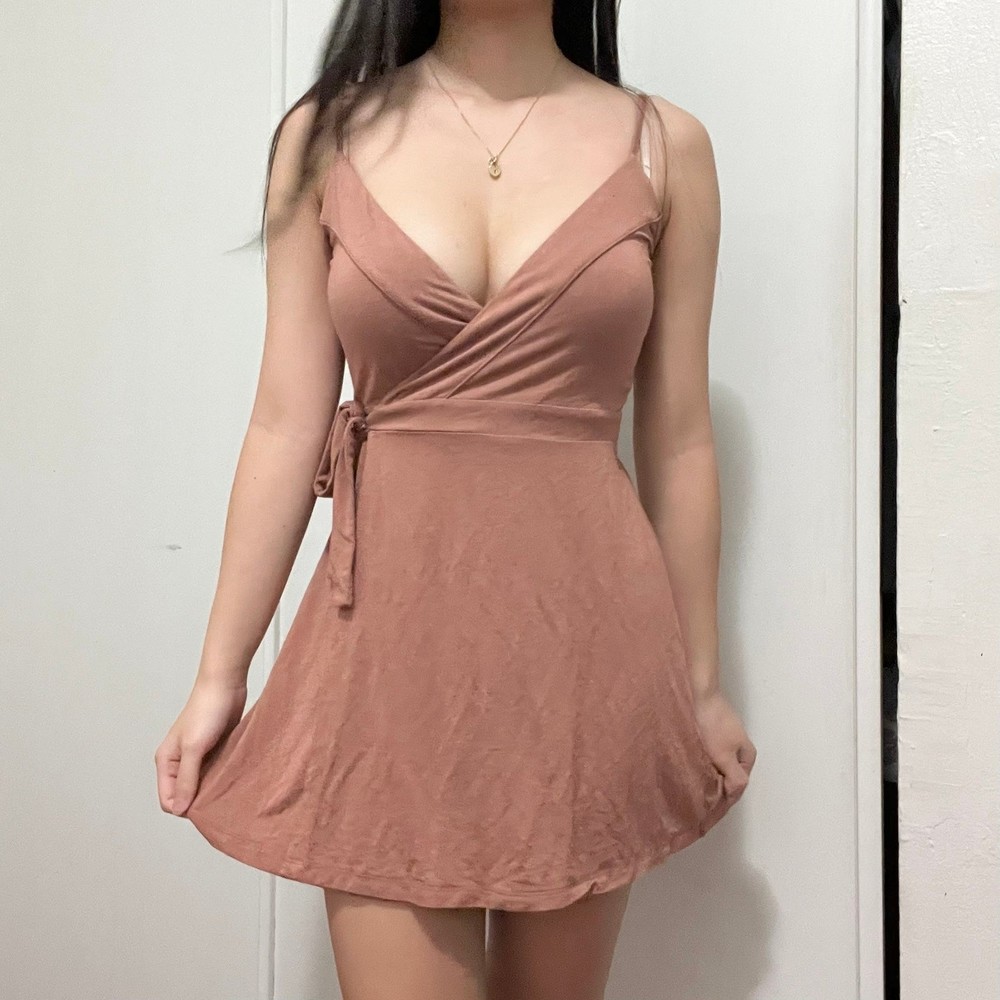 Pink Wrap Dress S